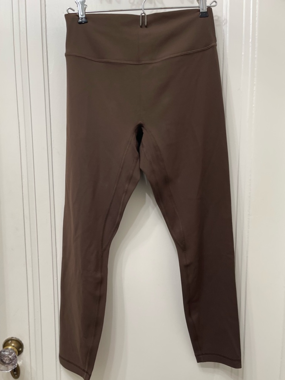 Lululemon NWOT Ultra Thin Yoga Pants Size 8 Brown - Picture 5 of 7
